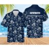 Dallas Cowboys Hawaiian Shirt with Palm Tree and Star Print