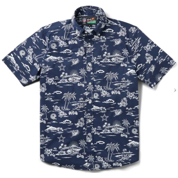 Dallas Cowboys Hawaiian Shirt with Tropical Team Print