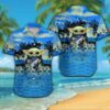 Hawaiian Shirt with Cute Alien Character and Dallas Cowboys Tropical Print