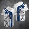 Men s Hawaiian Shirt with Dallas Cowboys Football Graphic
