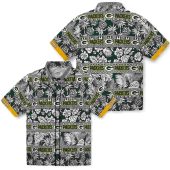 Customized Green Bay Packers Unisex Hawaiian Shirt Tropical Floral Pineapple Tribal Print Button Down 3 P6x65.jpg - sohemix