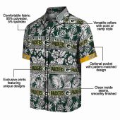 Customized Green Bay Packers Unisex Hawaiian Shirt Tropical Floral Pineapple Tribal Print Button Down 5 Kih0b.jpg - sohemix