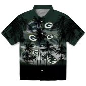Green Bay Packers Tropical Hawaiian Shirt With Palm Tree Sunset Print Unisex Button Down 1 Xx76d.jpg - sohemix