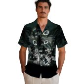 Green Bay Packers Tropical Hawaiian Shirt With Palm Tree Sunset Print Unisex Button Down 2 Ai7r2.jpg - sohemix