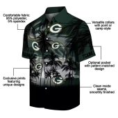 Green Bay Packers Tropical Hawaiian Shirt With Palm Tree Sunset Print Unisex Button Down 5 7r2fo.jpg - sohemix