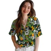 Green Bay Packers Tropical Toucan Pineapple Floral Green Hawaiian Button Down Shirt 4 Haruj.jpg - sohemix