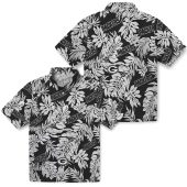 Green Bay Packers Unisex Black And White Tropical Monstera Leaf Hawaiian Button Down Shirt 3 Rsp6p.jpg - sohemix