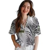 Green Bay Packers Unisex Hawaiian Button Down Shirt Black White Palm Leaf Tropical Vertical Stripe Print 4 Qp66j.jpg - sohemix