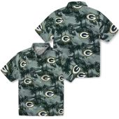 Green Bay Packers Unisex Hawaiian Shirt Short Sleeve Coastal Palms Tropical Print Button Down 3 8l4gz.jpg - sohemix