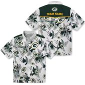Green Bay Packers Unisex Hawaiian Shirt With Tropical Botanical Print Green White Casual Button Down 3 8d1yf.jpg - sohemix