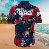 Men S New England Patriots Hawaiian Shirt With Red White Blue Floral Print Tropical Button Down 3 Ojilt.jpg - sohemix