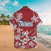 Men S Red New England Patriots Aloha Shirt With Tropical Floral Print 3 9osih.jpg - sohemix