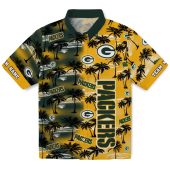 Personalized Green Bay Packers Hawaiian Shirt With Palm Tree Silhouettes Unisex Tropical Button Down 1 1l6dr.jpg - sohemix