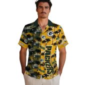 Personalized Green Bay Packers Hawaiian Shirt With Palm Tree Silhouettes Unisex Tropical Button Down 2 Vq0na.jpg - sohemix