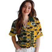Personalized Green Bay Packers Hawaiian Shirt With Palm Tree Silhouettes Unisex Tropical Button Down 4 Npx2d.jpg - sohemix