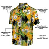 Pittsburgh Steelers Tropical Hawaiian Shirt With Toucan Pineapple Print Unisex Gold Yellow Button Down 5 04is9.jpg - sohemix