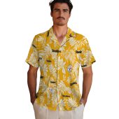 Pittsburgh Steelers Tropical Leaf Gold White Hawaiian Button Down Shirt Unisex 2 Kffwm.jpg - sohemix