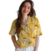 Pittsburgh Steelers Tropical Leaf Gold White Hawaiian Button Down Shirt Unisex 4 Iel3q.jpg - sohemix