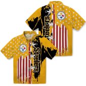 Pittsburgh Steelers Unisex Gold Hawaiian Shirt With Stitched Logo Text And Flag Design 3 Trqp6.jpg - sohemix
