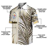 Pittsburgh Steelers Unisex Short Sleeve Button Down Hawaiian Shirt Tropical Palm Leaf Vertical Stripe Split Design With Team Logo 5 Uxqtl.jpg - sohemix