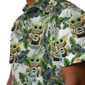 Unisex Baby Yoda Grogu Green Bay Packers Tropical Hawaiian Shirt With Floral Print 8 Vrqop.jpg - sohemix