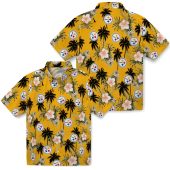 Unisex Gold Pittsburgh Steelers Hawaiian Button Down Shirt With Tropical Palm Tree Floral Print 3 7d4zw.jpg - sohemix