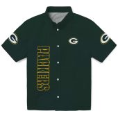 Unisex Green Bay Packers Dark Green Button Down Shirt With Team Logo And Vertical Text 1 Rj9yb.jpg - sohemix