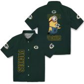 Unisex Green Bay Packers Dark Green Button Down Shirt With Team Logo And Vertical Text 3 Liwib.jpg - sohemix