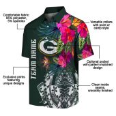 Unisex Green Bay Packers Green Hawaiian Shirt Tropical Floral Polynesian Tribal Print Button Down 5 I7j7g.jpg - sohemix