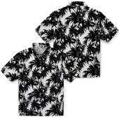 Unisex Green Bay Packers Hawaiian Shirt Black White Palm Tree Tropical Print Short Sleeve Button Down 3 Exjys.jpg - sohemix