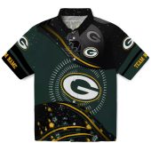 Unisex Green Bay Packers Hawaiian Shirt Green Black Gold Wavy Design With Team Logo Helmet Graphic Casual Button Down Short Sleeve 1 43yt3.jpg - sohemix