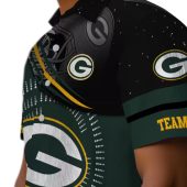 Unisex Green Bay Packers Hawaiian Shirt Green Black Gold Wavy Design With Team Logo Helmet Graphic Casual Button Down Short Sleeve 8 4p61d.jpg - sohemix