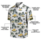 Unisex Green Bay Packers Hawaiian Shirt Tropical Palm Island Logo Print Casual Button Down 5 H3545.jpg - sohemix