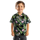 Unisex Green Bay Packers Hawaiian Shirt With Flamingo Tropical Leaf Floral Print Casual Button Down 7 Bdzq1.jpg - sohemix