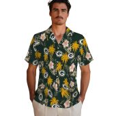 Unisex Green Bay Packers Hawaiian Shirt With Palm Tree Tropical Flower Print 2 319wk.jpg - sohemix
