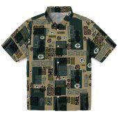 Unisex Green Bay Packers Hawaiian Shirt With Tribal Symbols Tiki Pineapple Pattern Short Sleeve Button Down 1 T6tii.jpg - sohemix