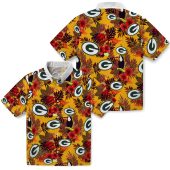 Unisex Green Bay Packers Hawaiian Shirt With Tropical Floral Toucan And Flamingo Pattern Yellow Green Red Casual Button Down 3 O9fq7.jpg - sohemix