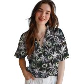 Unisex Green Bay Packers Hawaiian Shirt With Tropical Palm Tree And Team Logo Print Casual Button Down 4 C9fbk.jpg - sohemix