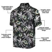 Unisex Green Bay Packers Hawaiian Shirt With Tropical Palm Tree And Team Logo Print Casual Button Down 5 2hyz1.jpg - sohemix