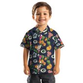 Unisex Green Bay Packers Navy Blue Tropical Fruit Floral Print Hawaiian Button Down Shirt 7 Eijon.jpg - sohemix