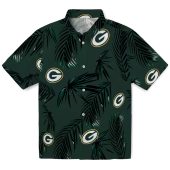 Unisex Green Bay Packers Palm Leaf Tropical Hawaiian Shirt Casual Short Sleeve Button Down 1 Rnhs3.jpg - sohemix