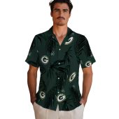 Unisex Green Bay Packers Palm Leaf Tropical Hawaiian Shirt Casual Short Sleeve Button Down 2 Lz1mb.jpg - sohemix