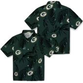 Unisex Green Bay Packers Palm Leaf Tropical Hawaiian Shirt Casual Short Sleeve Button Down 3 Yxiwl.jpg - sohemix