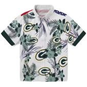 Unisex Green Bay Packers Patriotic Hawaiian Shirt Tropical Floral Print Short Sleeve Button Down 1 Gy3pj.jpg - sohemix