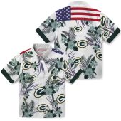 Unisex Green Bay Packers Patriotic Hawaiian Shirt Tropical Floral Print Short Sleeve Button Down 3 Ybfor.jpg - sohemix