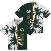 Unisex Green Bay Packers Split Green White Hawaiian Shirt With Palm Trees And Logo 3 4j49k.jpg - sohemix
