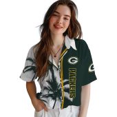 Unisex Green Bay Packers Split Green White Hawaiian Shirt With Palm Trees And Logo 4 9m6p0.jpg - sohemix