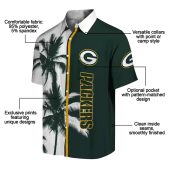 Unisex Green Bay Packers Split Green White Hawaiian Shirt With Palm Trees And Logo 5 7ubeq.jpg - sohemix