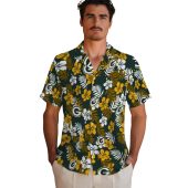 Unisex Green Bay Packers Tropical Floral Hawaiian Button Down Shirt With Team Logo 2 Vzf9h.jpg - sohemix