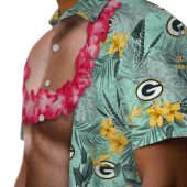 Unisex Green Bay Packers Tropical Hawaiian Shirt With Abs Chest Illusion And Lei Print Casual Button Down 8 A8oun.jpg - sohemix